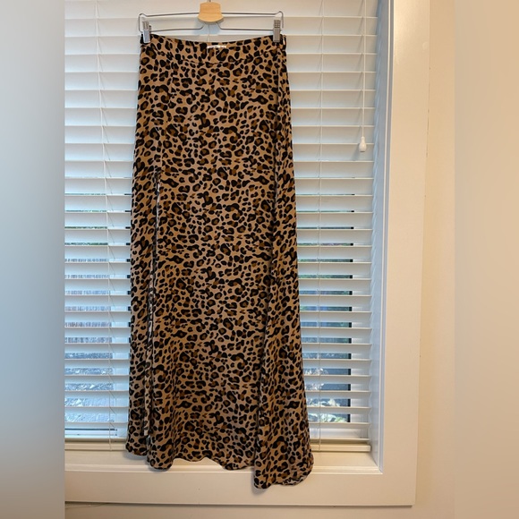 NEW XIX Palms Leopard Maxi Skirt - Picture 3 of 5